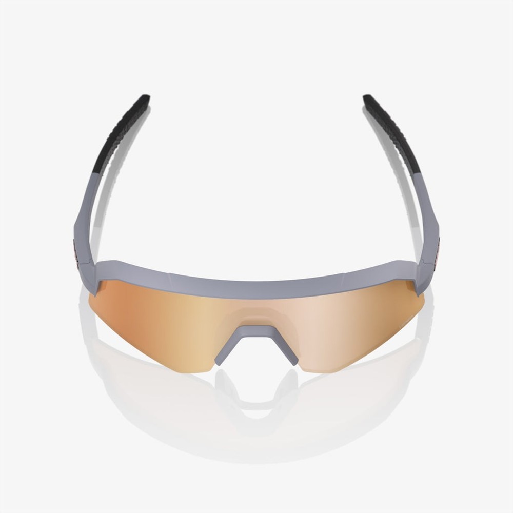 100% Slendale SL Soft Tact Grey Sunglasses HiPER Copper Mirror Lens