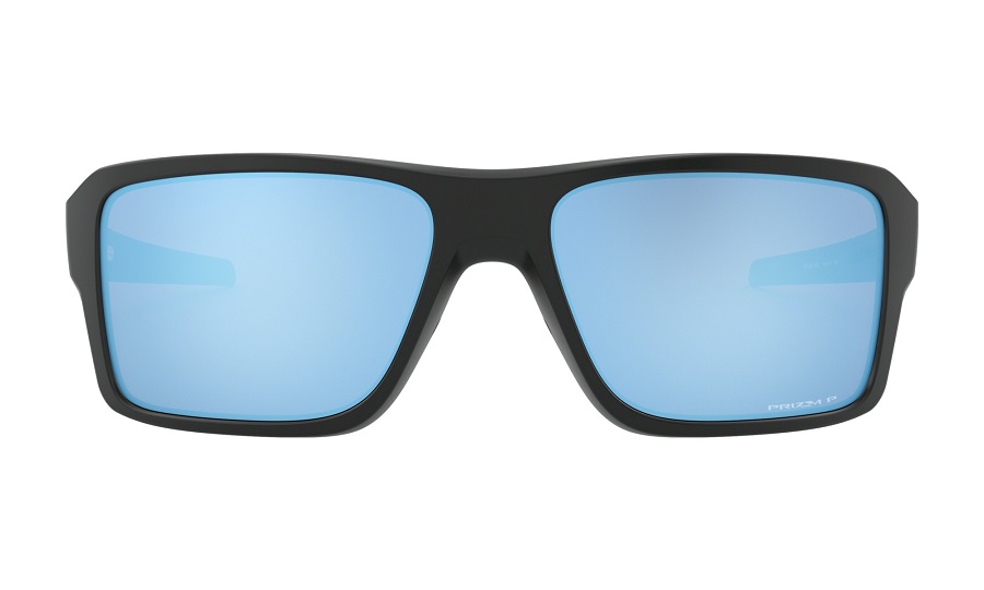 Oakley Double Edge Sunglasses Matte Black w/PRIZM Deep Water Polarized Lenses