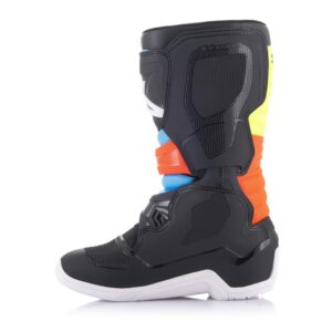 Alpinestars Tech-3S Youth Black/Yellow Fluoro/Red Fluoro Motocross Boots - Image 3