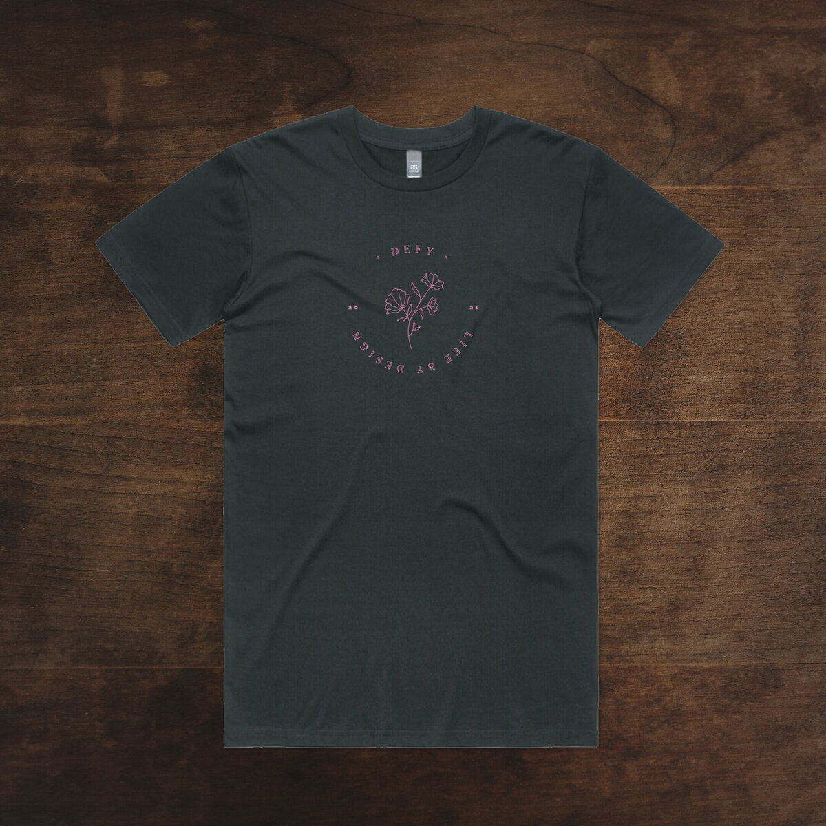 Defy Floral Logo Ladies Back - Image 1