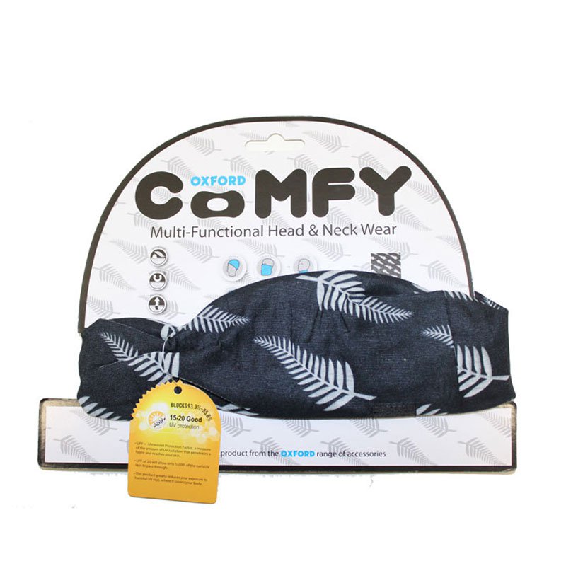 Neck Warmer Oxford Comfy Fern Black/White