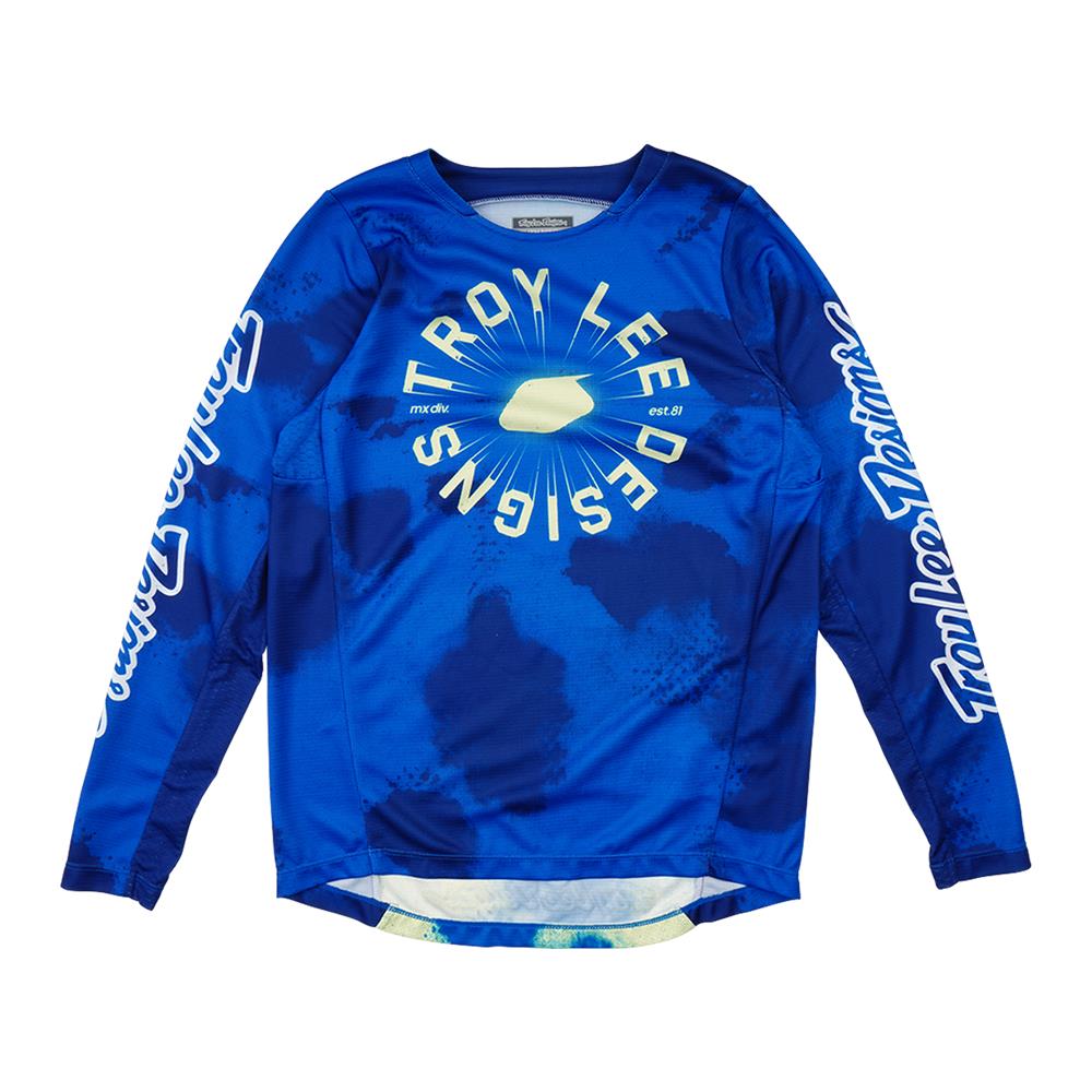 Troy Lee Designs GP Pro Arrival Motocross Jersey Youth Blue