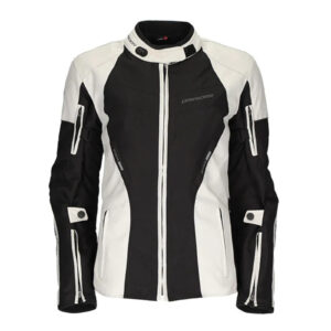 Dririder Vivid 3 Ladies Road Jacket - Pearl / Black - Image 2