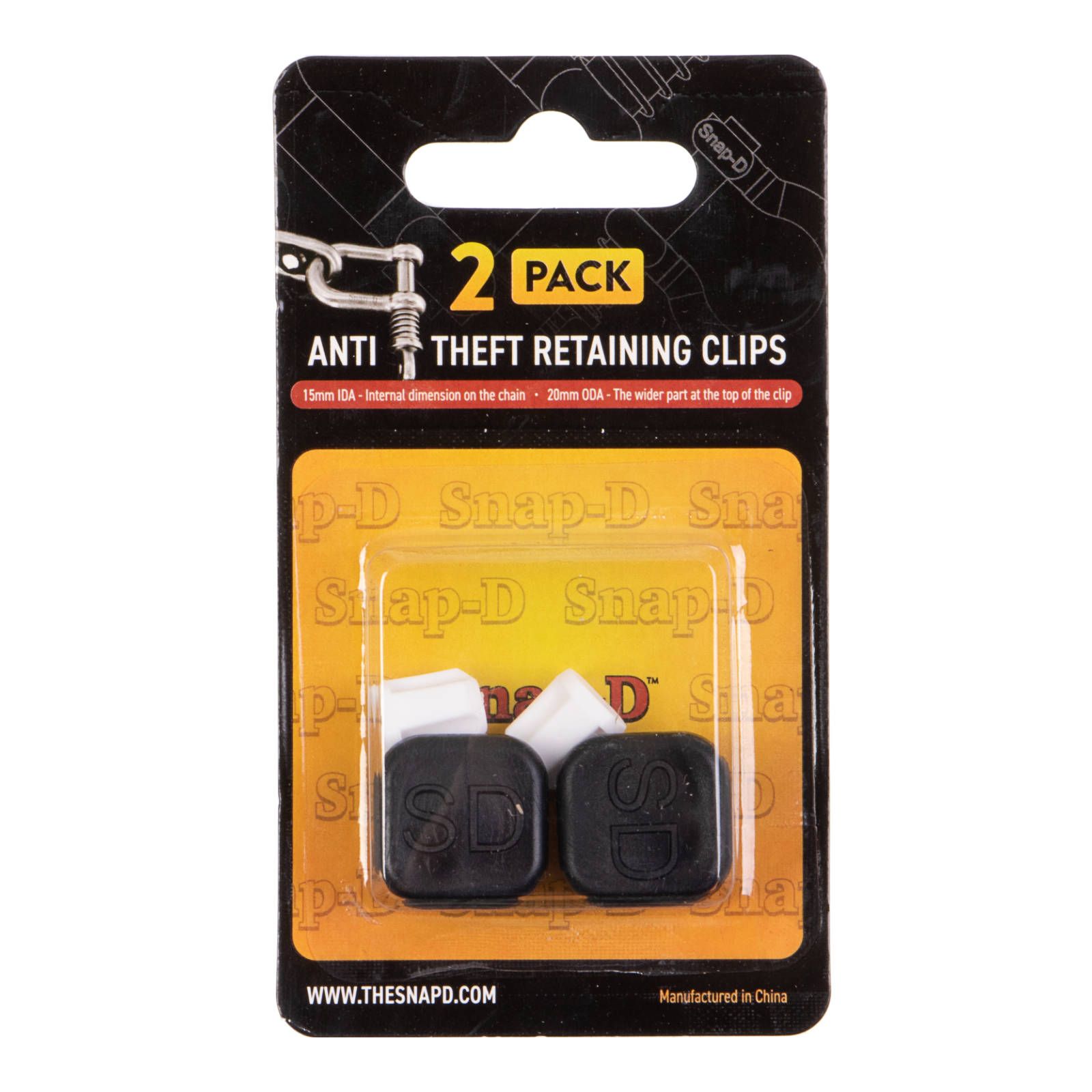 SNAP-D 2 PACK ANTI THEFT RETAINING CLIP - Image 1