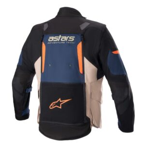 Alpinestars Halo Drystar Adventure Jacket Dark Blue/Dark Khaki/Orange Fluro - Image 2