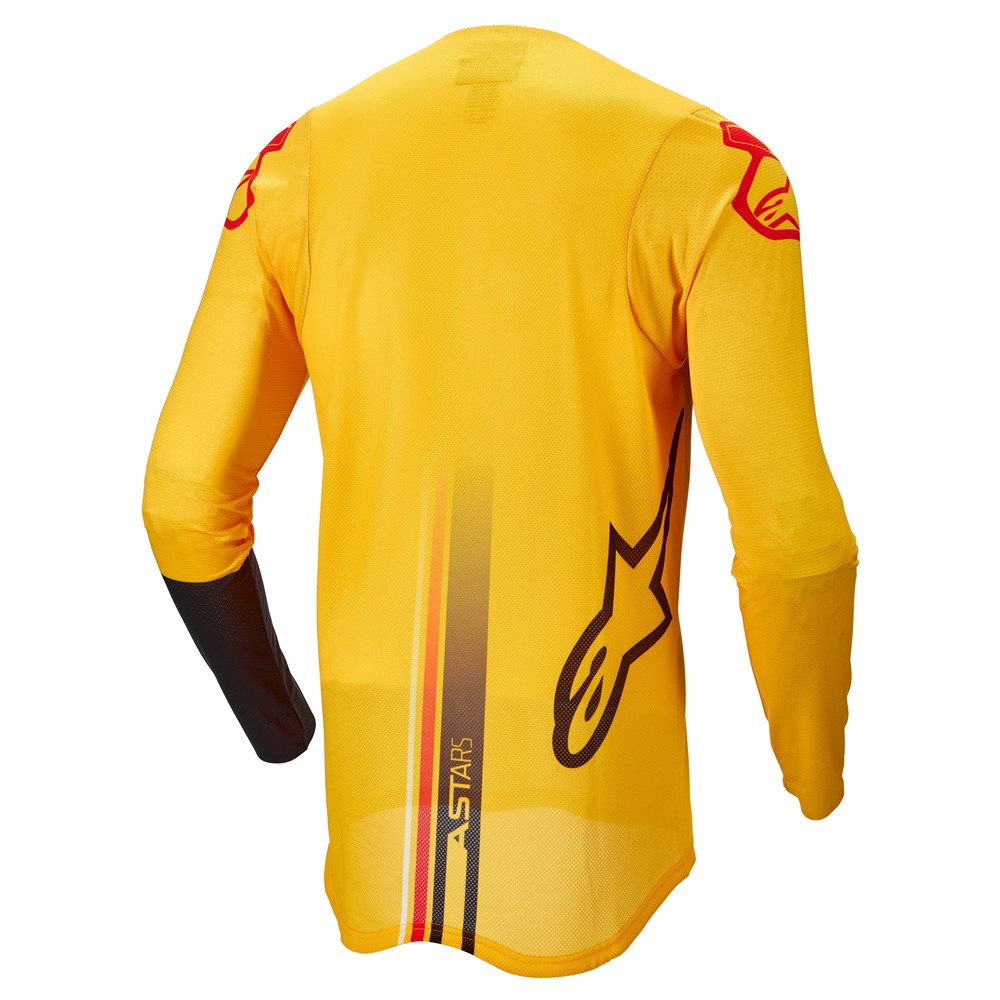 Alpinestars Supertech Blaze Motocross Jersey Warm Yellow/Black/Red Fluoro