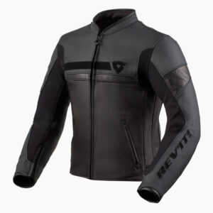 REV'IT! Mile Leather Road Jacket Black - Image 2