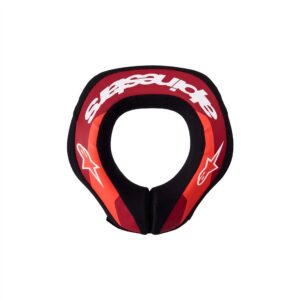 Alpinestars Sequence Youth Neck Roll Red Fluoro/Metallic Red/White - Image 2