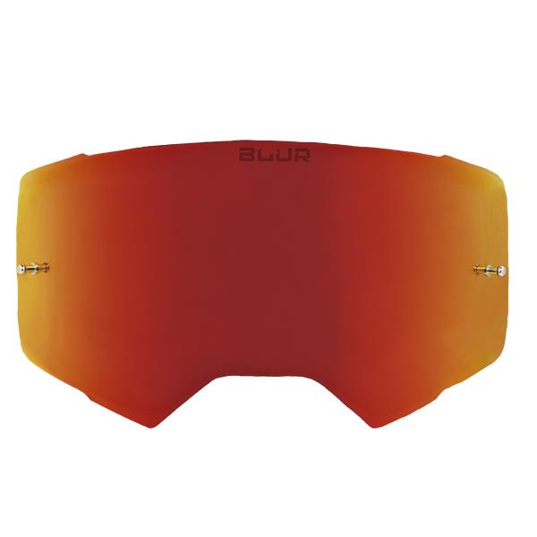 BLUR B-60 LENS RAD-RED DUAL PANE W/TEAR OFF PINS (Lens Only)