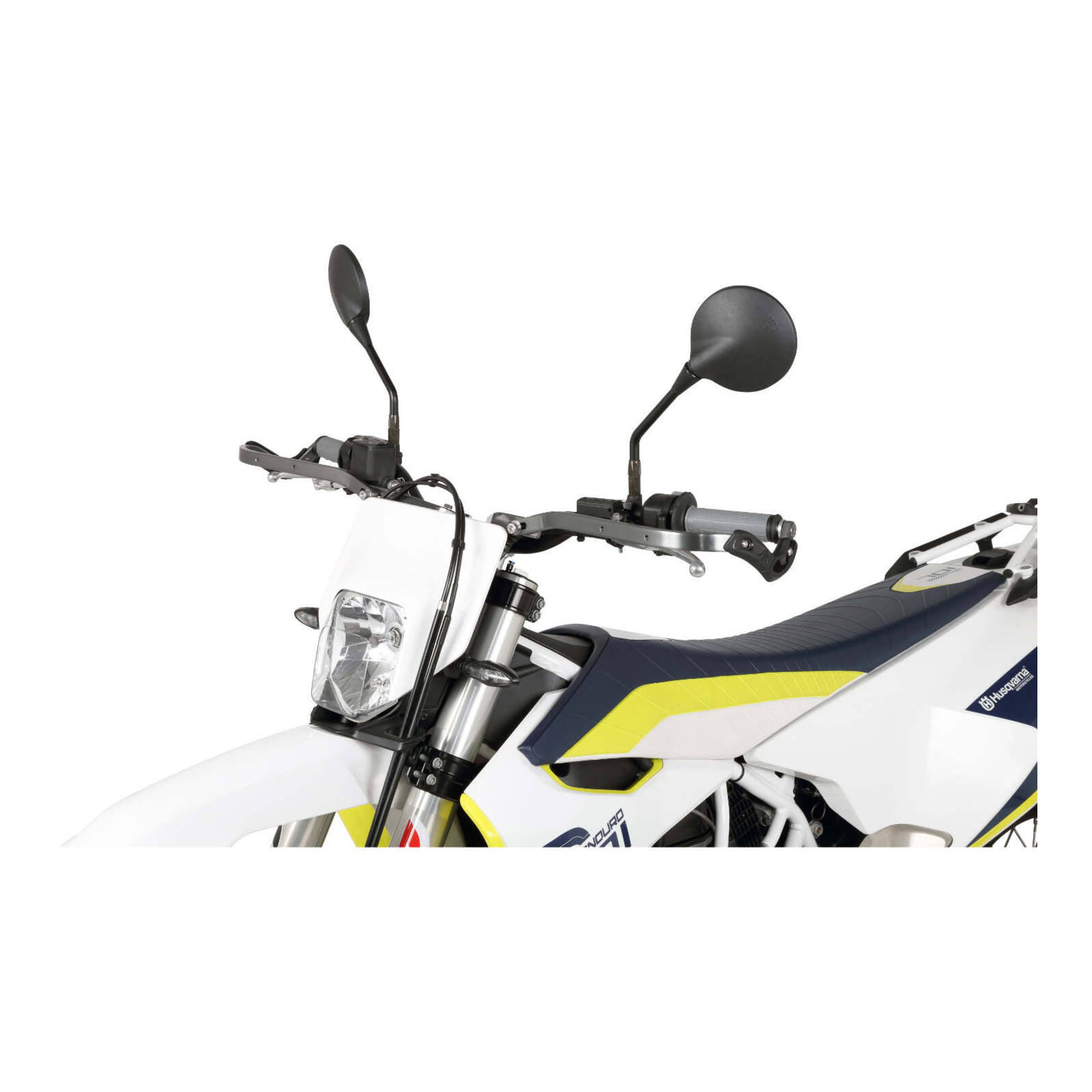 Zeta Pro Armor Bended Hand Guard - Titanium Colour - Image 5