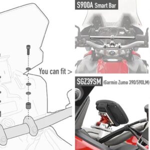 Givi 01 KIT TO FIT S900A SMART BAR VARIOUS MODELS CHECK FITMENT - Image 1