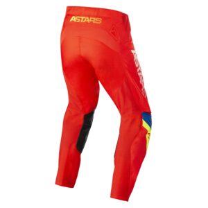 Alpinestars Techstar Quadro Motocross Pants Bright Red/Yellow Fluoro/Blue - Image 2