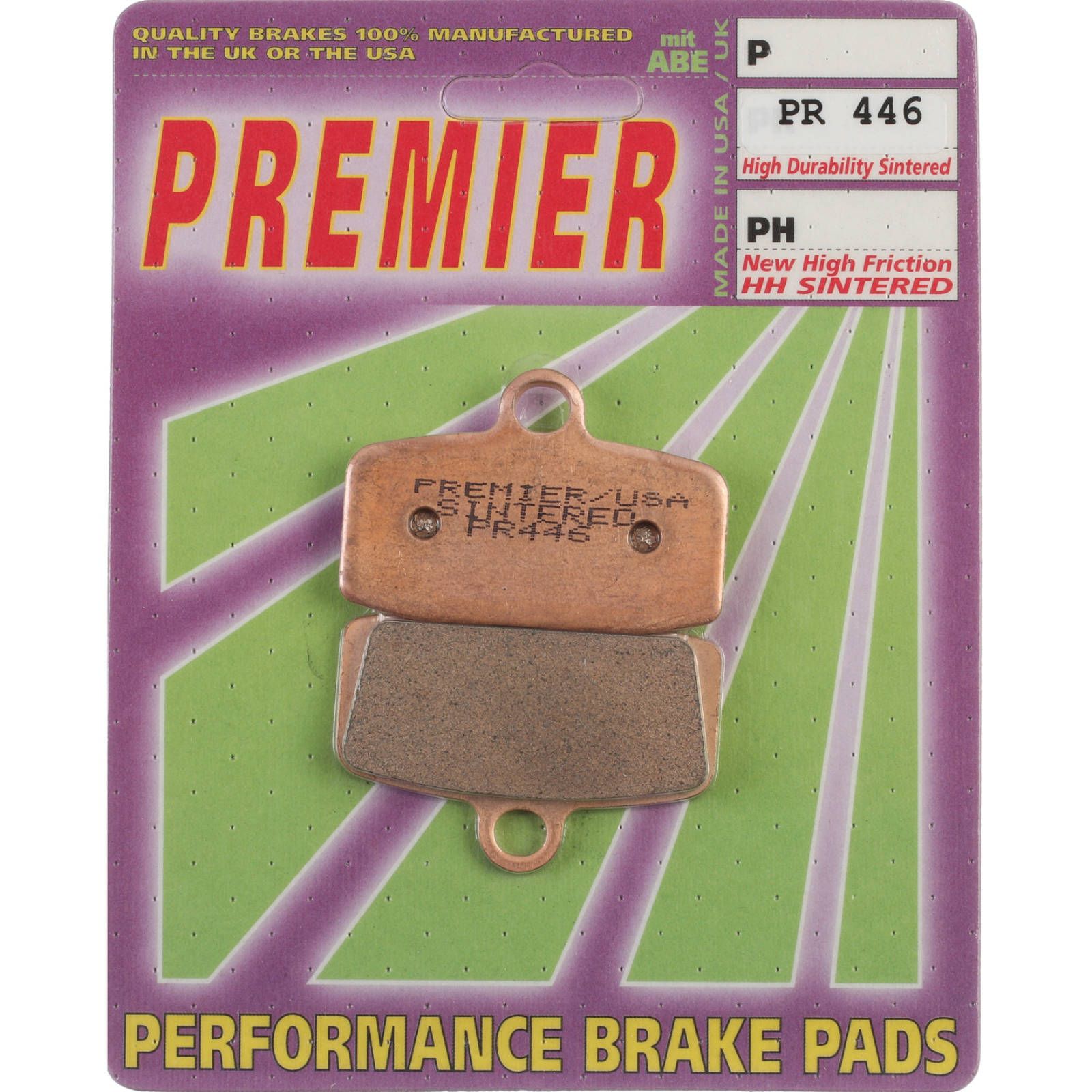 PREMIER BRAKE PADS FULL SINTER MX - KTM 350 Freeride Fnt - Image 1