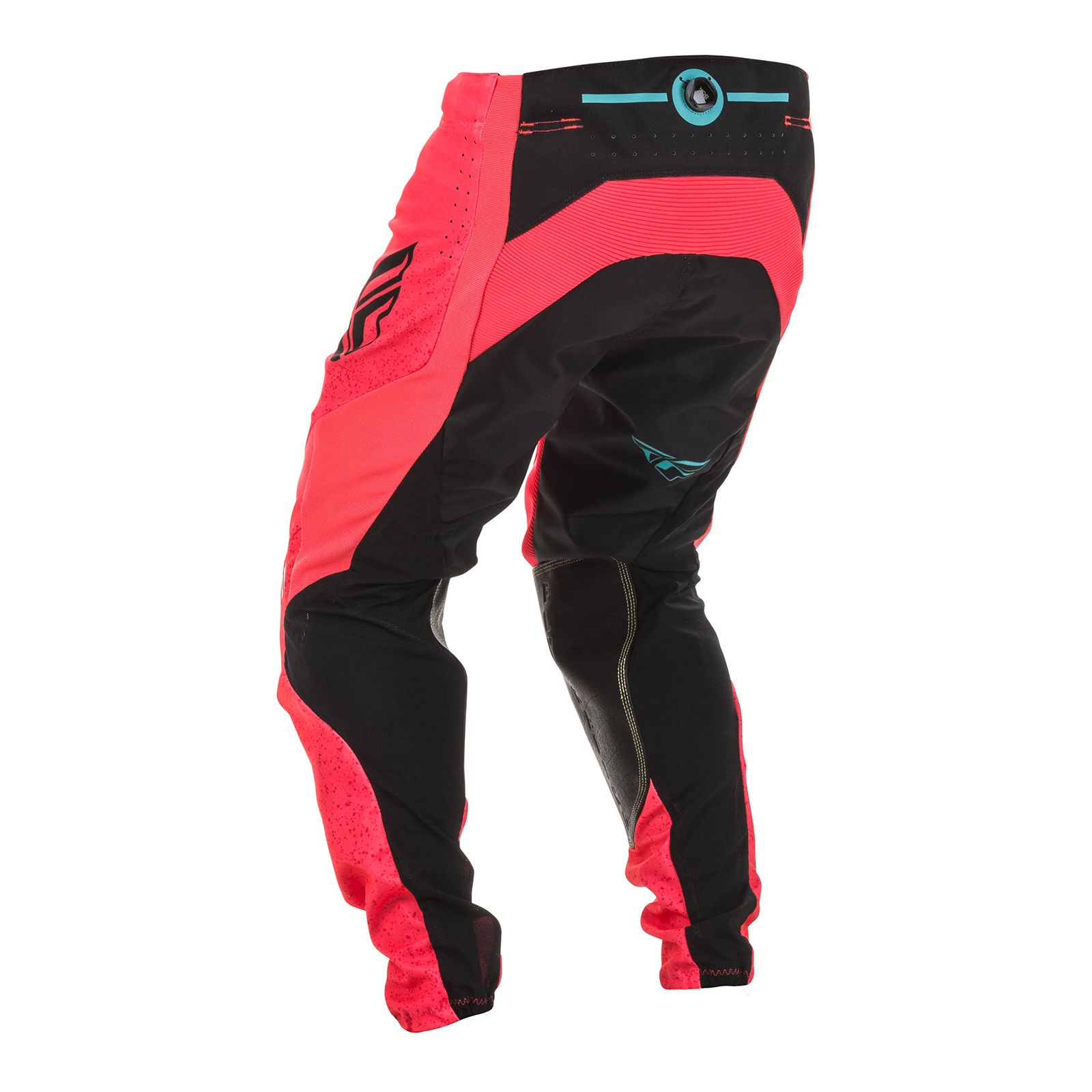 Motocross pants Fly Lite Hydrogen Limited Edition Coral/Black/Blue - Image 3