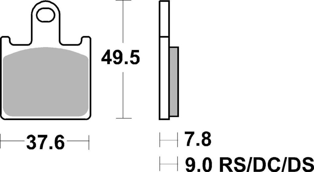 SBS 838HS Front Brake Pads