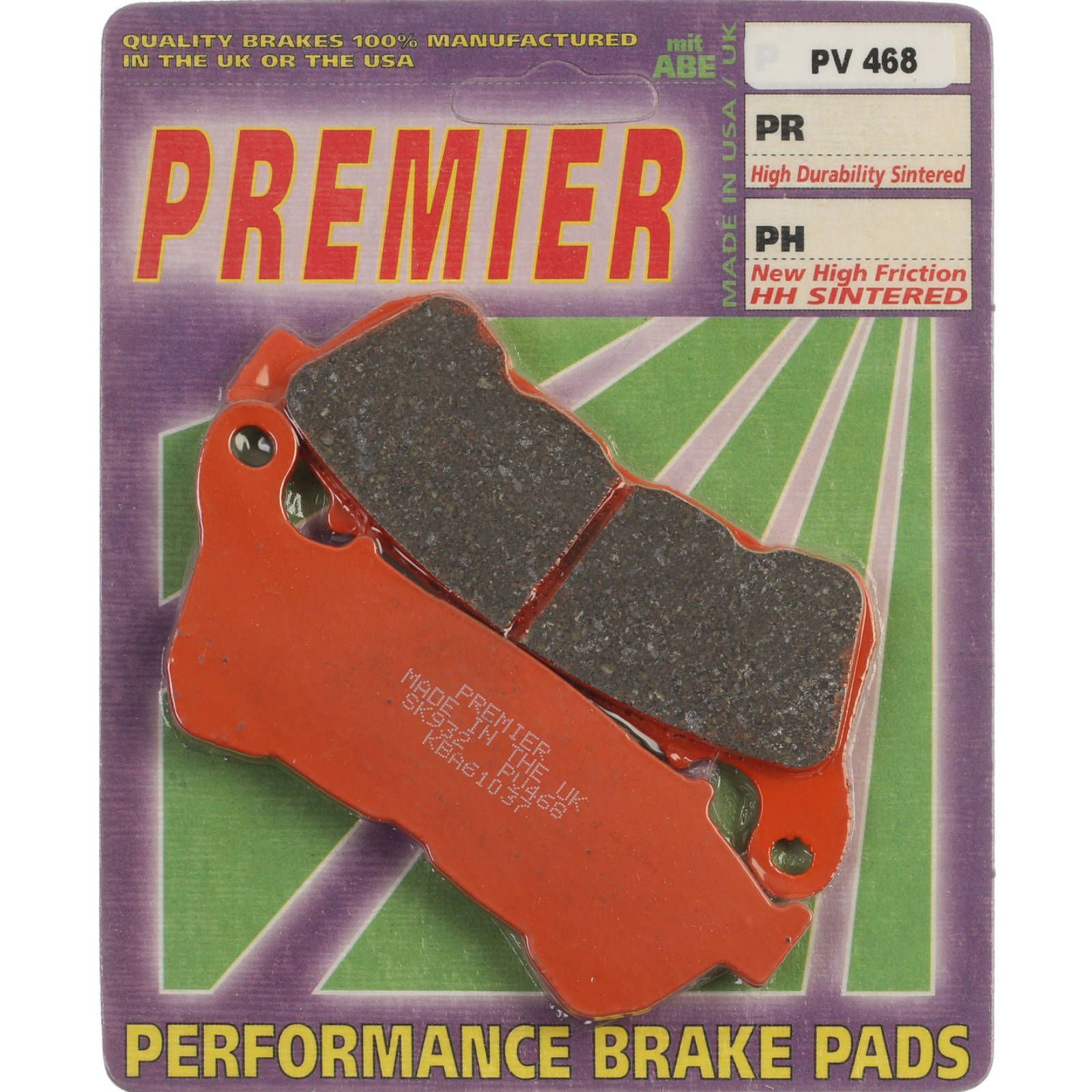 PREMIER BRAKE PADS SEMI SINTERED STREET - Image 1