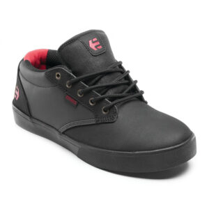 Etnies Jameson Mid Crank Shoes Black/Dark Grey/Red - Image 1