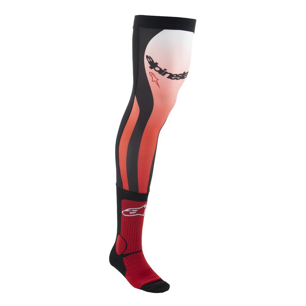 Alpinestars Knee Brace Socks Bright Red/White