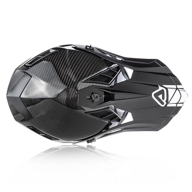 Acerbis Steel Carbon Motocross Helmet Black Silver