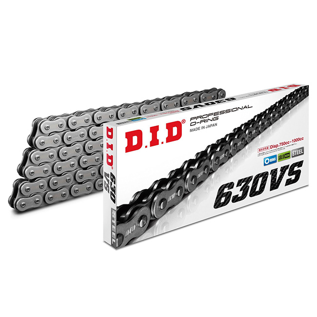 630VS x 102XB XJ O'Ring Solid bush DID chain w/rivet link