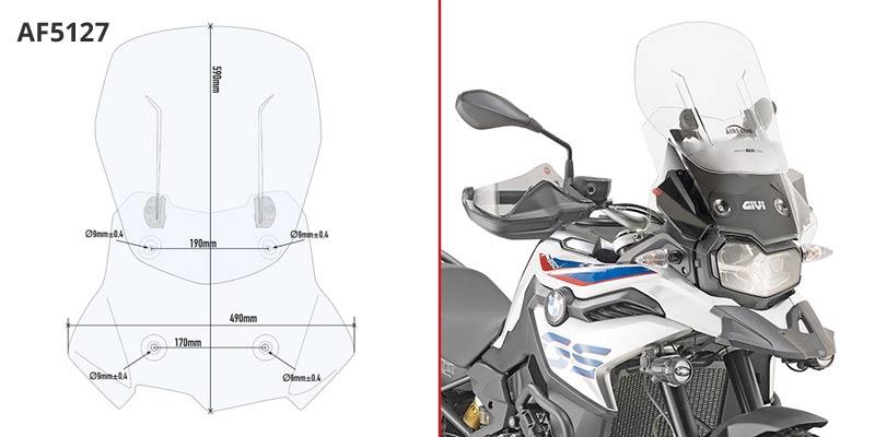 GIVI SCREEN AIRFLOW BMW F 750/850 GS '18->
