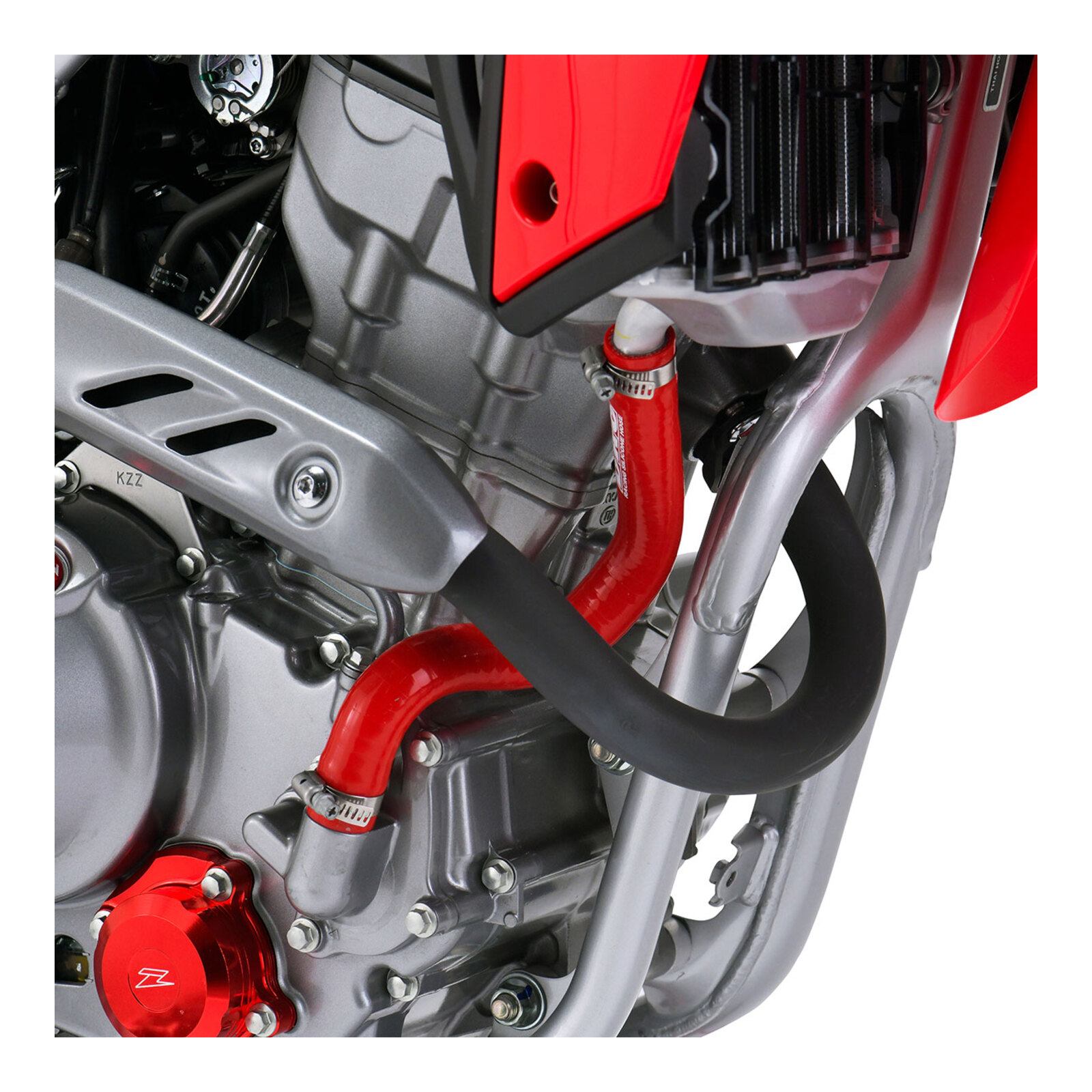 DRC Silicone Radiator Hose Kit - Honda CRF250R (2018–2021) - Red - Image 5