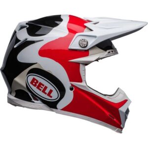 Bell Moto-9s Flex Hello Cousteau Reef Motocross Helmet White/Red - Image 1