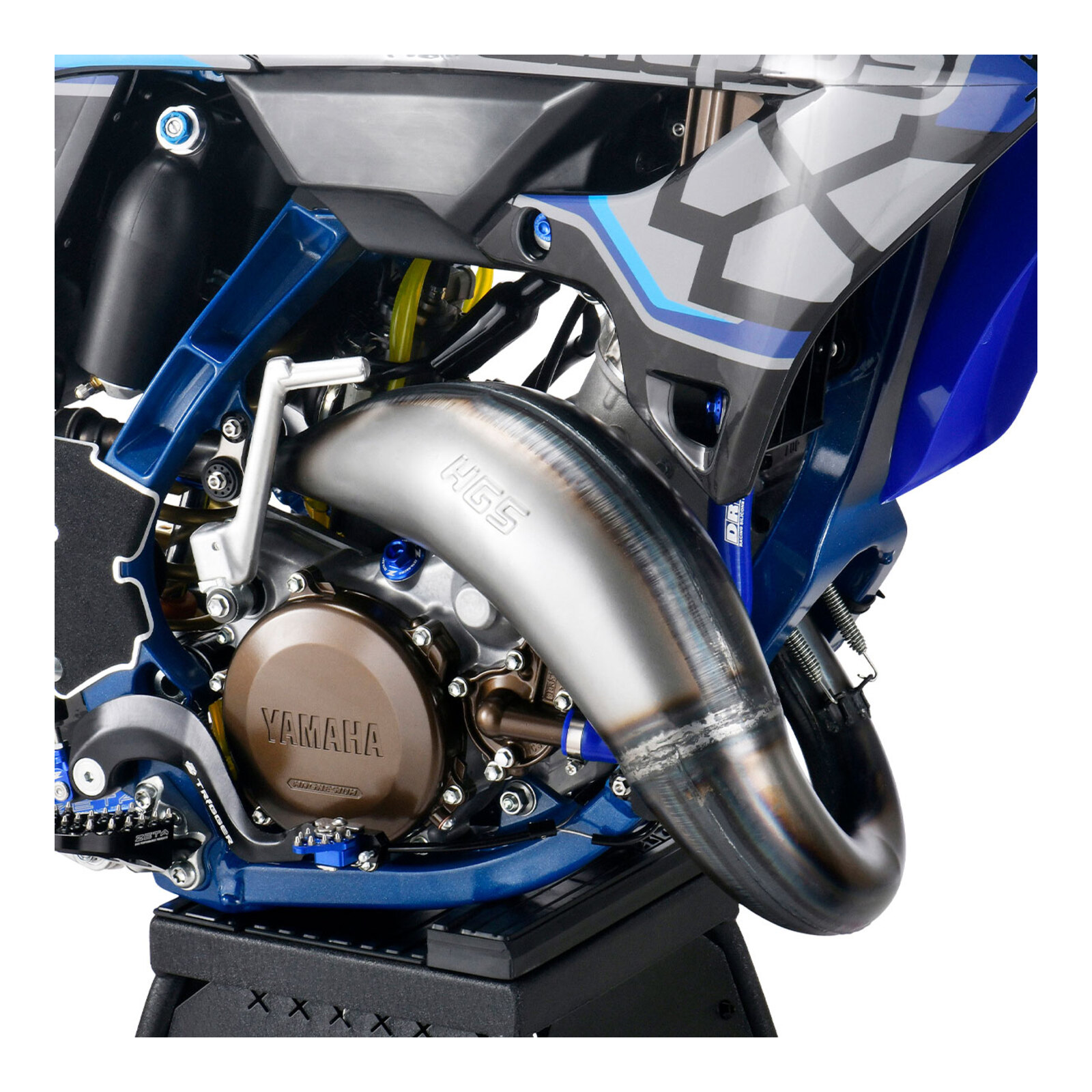 DRC Silicone Radiator Hose Kit - Yamaha YZ450F (2018–2022) - Blue - Image 7