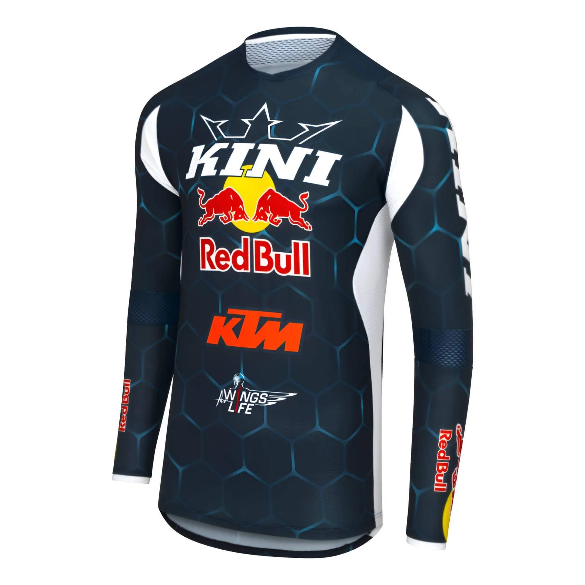 KTM KINI-RB Competition Motocross Jersey White/Navt - Image 1