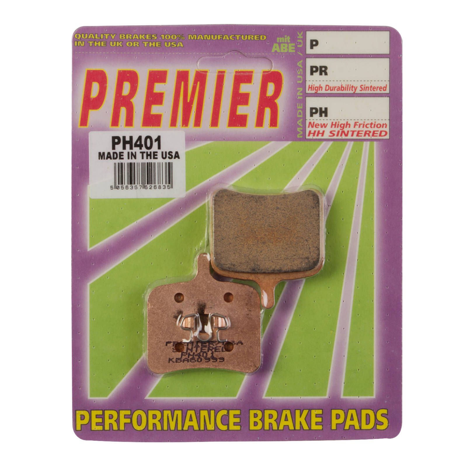 PREMIER BRAKE PADS HI-PERF SINT PH401 - BUELL | EBR - Image 1