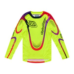 Troy Lee Designs GP Pro Aura Motocross Jersey Youth Flo Yellow - Image 1
