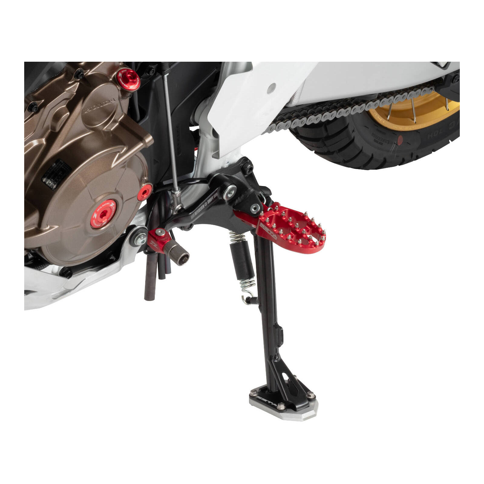 Zeta Side Stand Extender Black/Silver Honda CRF1100L '20- - Image 2
