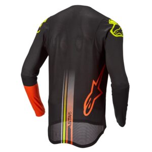 Alpinestars Supertech Blaze Motocross Jersey Black/Orange/Yellow Fluoro - Image 2