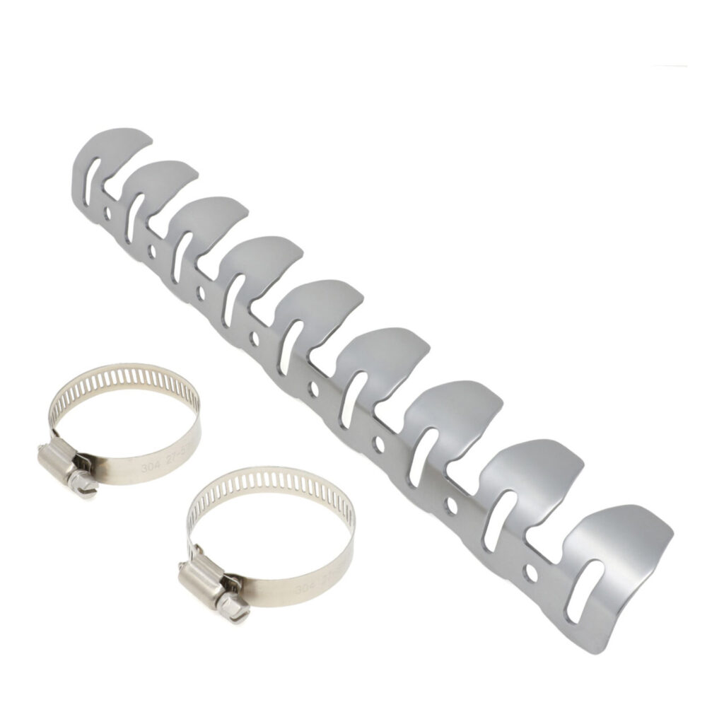 DRC Universal 4-Stroke Exhaust Pipe Guard - Titanium Color