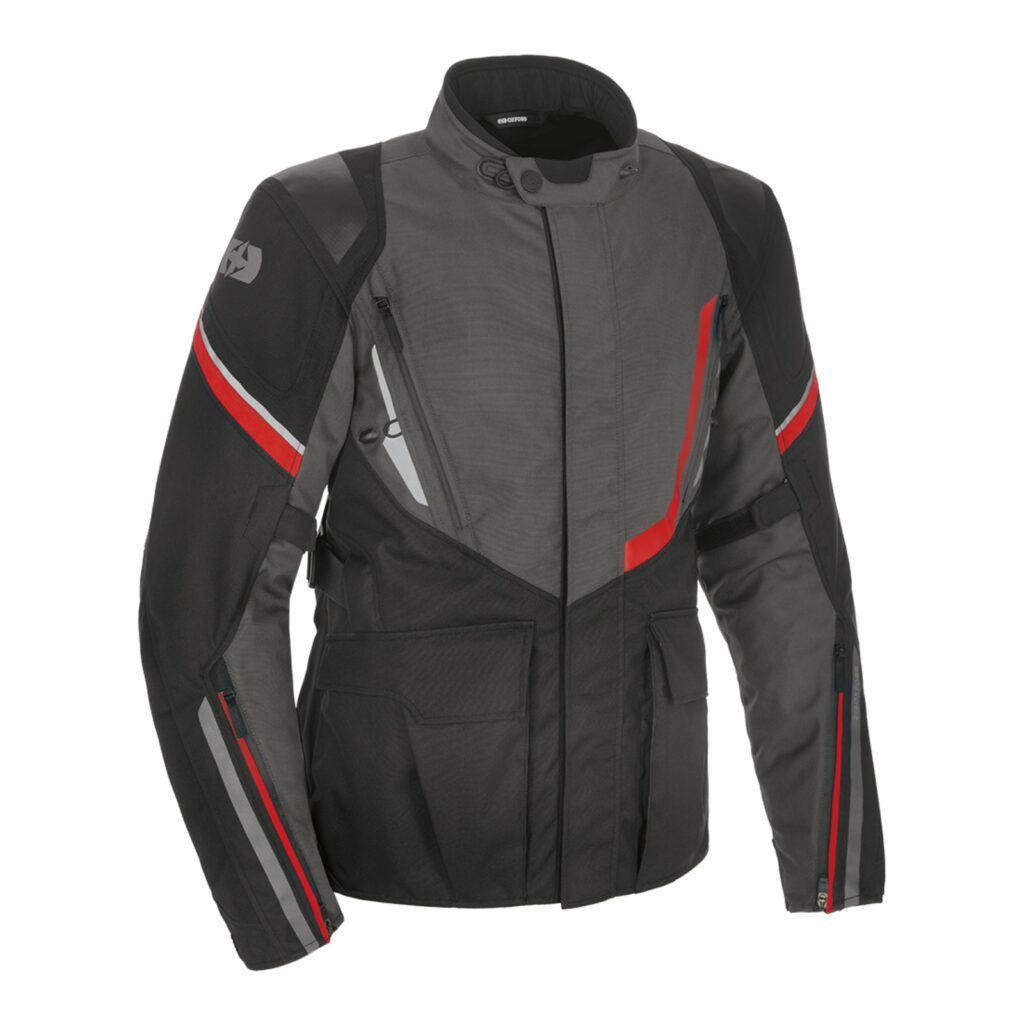 Oxford Montreal 4.0 Dry2Dry Road Jacket – Black / Grey / Red
