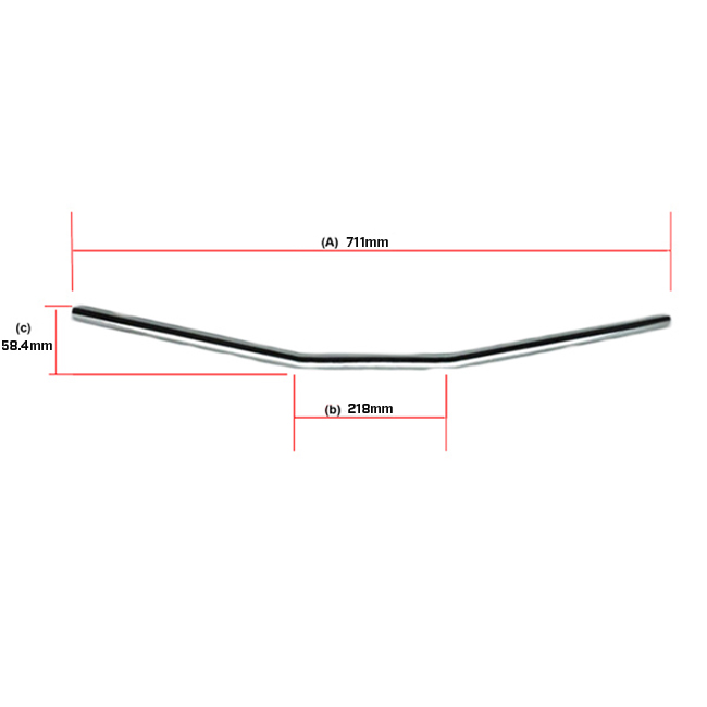 Crusier Flat Handle Bars 7/8 art 23-10032