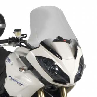 GIVI SCREEN TRIUMPH TIGER 1050 '07-'15 CLEAR 12.5cm TALLER