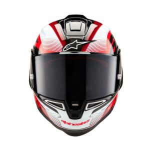 Alpinestars Supertech R10 Road Helmet Team Black Carbon/Red/White Gloss - Image 3