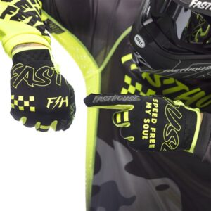 Fasthouse Speed Style Riot Motocross Gloves Black/High Viz - Image 4
