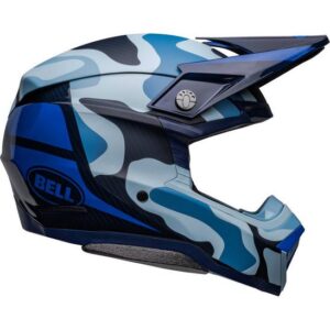 Bell Moto-10 Spherical Ferrandis Mechant Motocross Helmet Dark Blue / Light Blue - Image 2