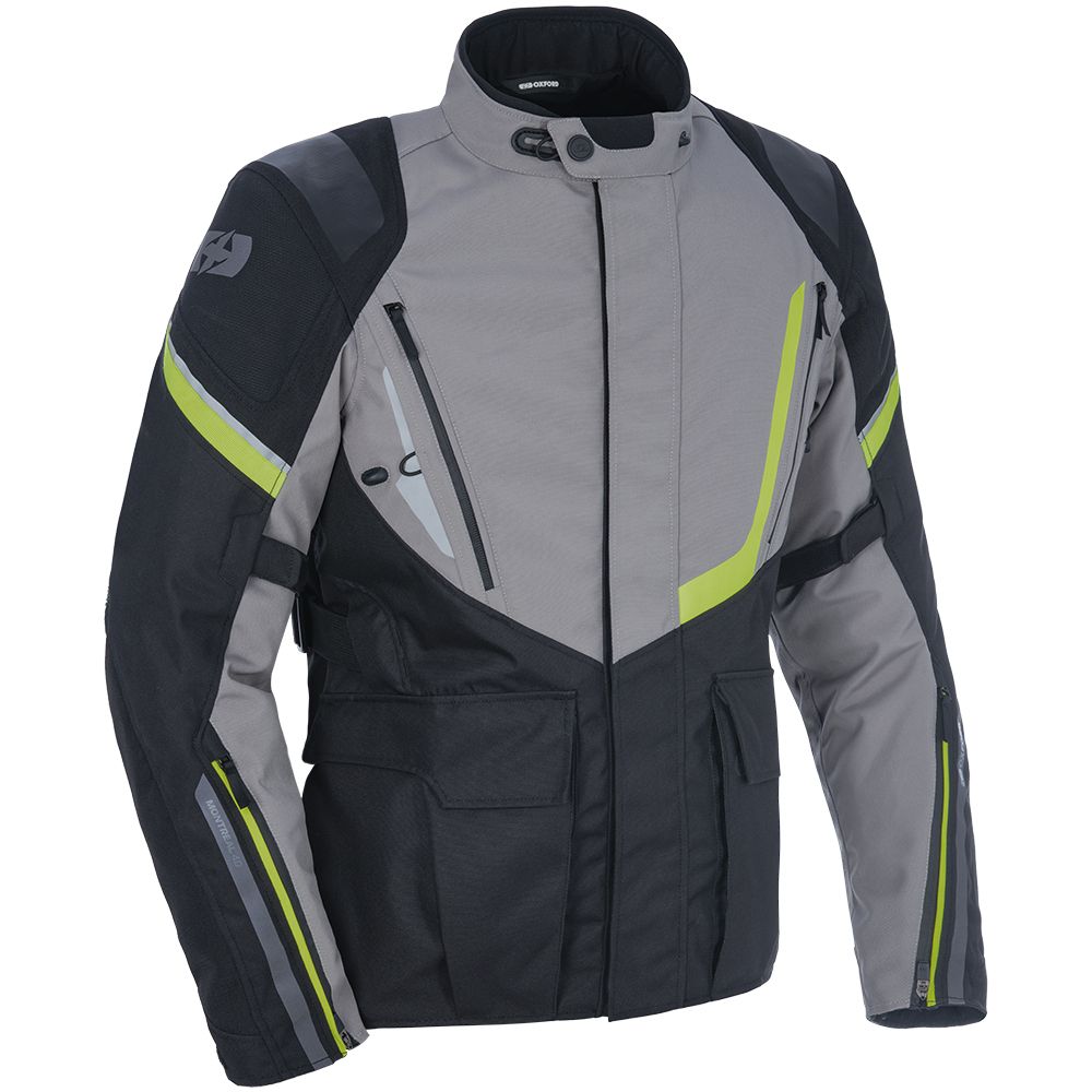Adventure Jacket Oxford Montreal 4.0 Dry 2 Dry Black/Grey/Yellow