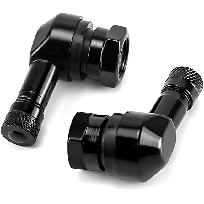 Tech7 Alloy Angled Tyre Valve 8.3mm Diameter - Pair