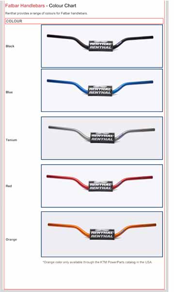 RENTHAL FAT BAR RC HIGH ORANGE
