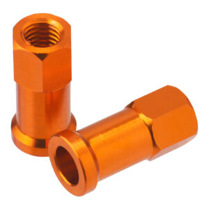DRC RIM LOCK NUTS 2PCS ORANGE - Image 1