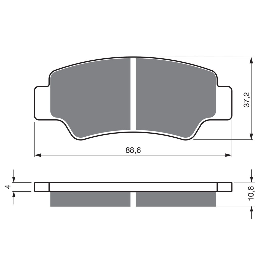 BRAKE PADS GOLDFREN OFFROAD RACING GF390 - K5 (PR583)