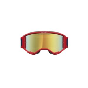 Alpinestars Vision 5 Drag Motocross Goggles Red/Blue Mirror Gold Lens - Image 3