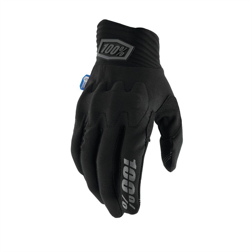 100% Cognito Smart Shock Motocross Gloves Black