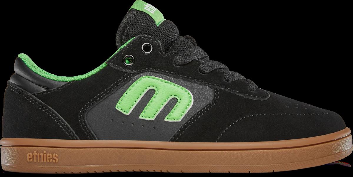 Etnies Kids Shoe Windrow Black/Green/Gum - Image 1