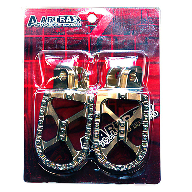 Kawasaki KXF/KLX MX footpegs alloy 56mm wide Artrax [A]