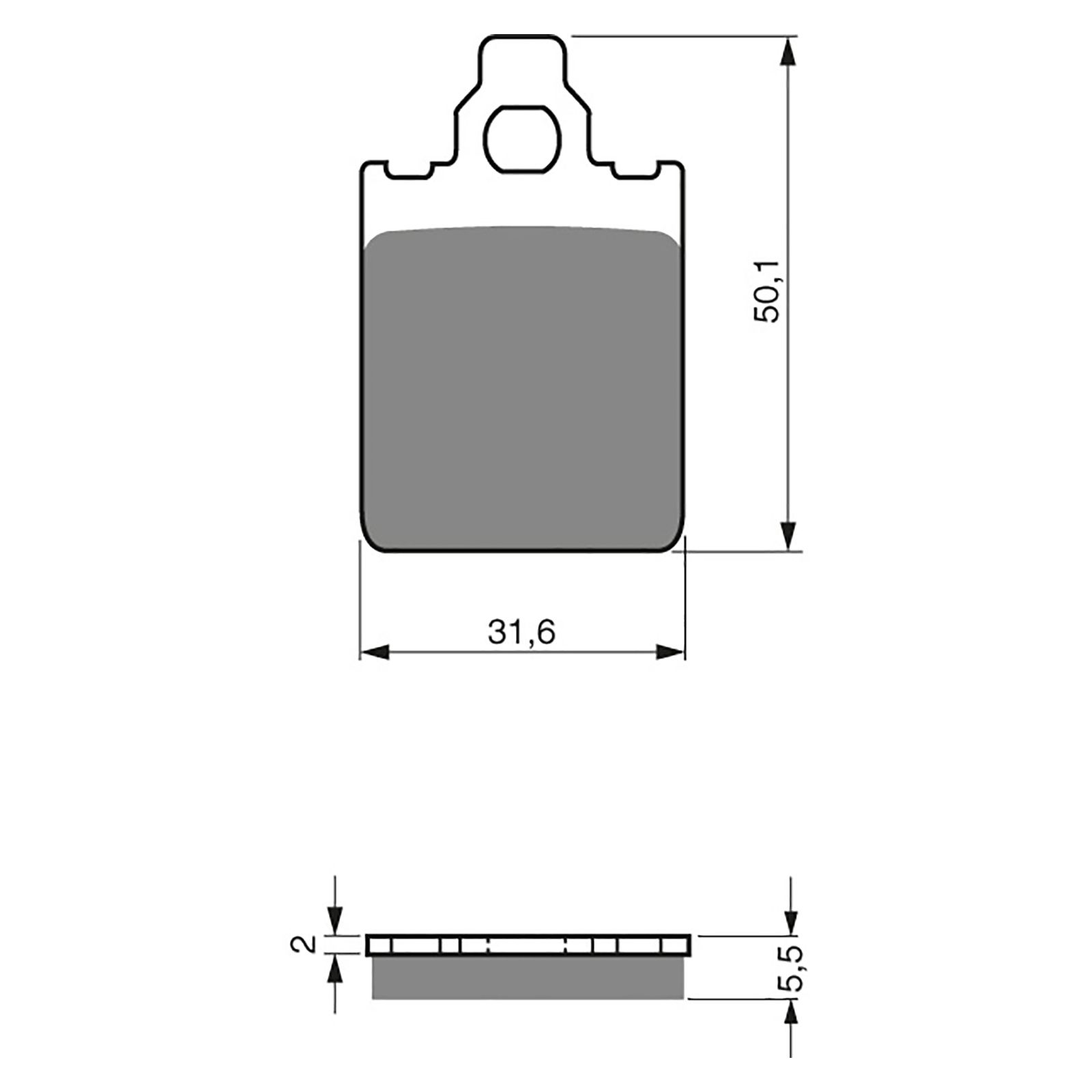 BRAKE PADS GOLDFREN SINTERED SPORTS GF118 - S3 ( PH176 ) - Image 1